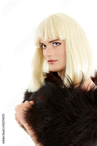 Photo: gay man attractive she-male makeup with dress and platform shoes gay man attractive she-male makeup with dress and platform shoes