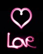Foto: lightpainting - love lightpainting - love