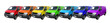 Multicolored vans