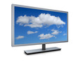Illustration: Monitor mit Wolken Monitor mit Wolken