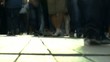 crowd feet-walking in street