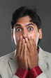 Indian business man portrait with expression.