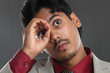 Indian business man portrait with expression.