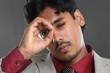 Indian business man portrait with expression.