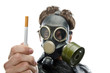 A healthy person refusing to smoke