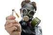 A healthy person refusing to smoke