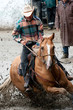Cowboy in rodeo