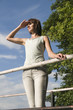 girl by the railing