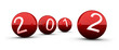 2012 vœux 3d boules rouges