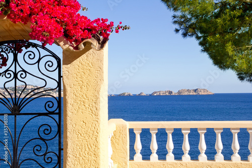 Photo: Mediterranean fence in Cala Fornells Mallorca Mediterranean fence in Cala Fornells Mallorca