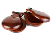castanets isolated on white background