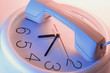 Foto: Phone Receiver on Clock Phone Receiver on Clock