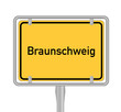 Braunschweig, Ortsschild