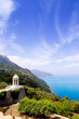 es Galliner gazebo in Son Marroig over Majorca sea