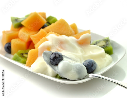 Photo: fruits with yogurt fruits with yogurt