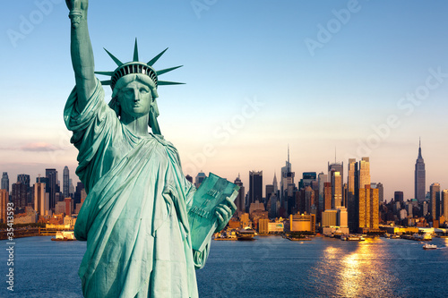Fototapeta New York statue de la Liberté