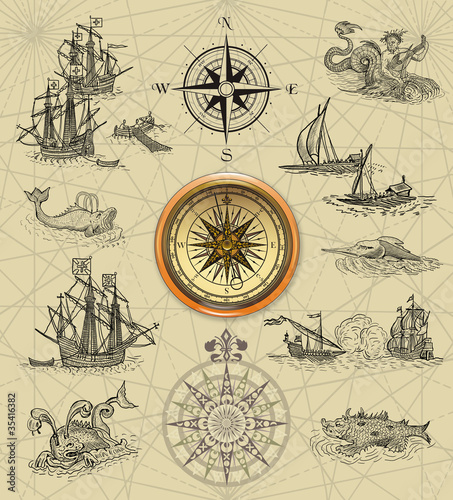 Illustration: Pirate map Pirate map
