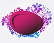 Floral speech bubble