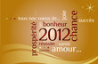 Carte de voeux bonne année 2012 Carte de voeux bonne année 2012