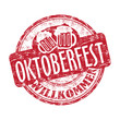 Oktoberfest grunge rubber stamp Oktoberfest grunge rubber stamp