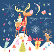 New Year's funny moose