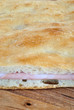 Pizza bianca con mortadella