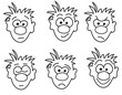 Comic Gesichter