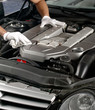 Details der Fotografie Cleaning of car engine
