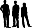 Menschliche Silhouetten