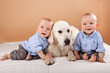 Identical twin boys