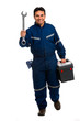 worker with wrench worker with wrench