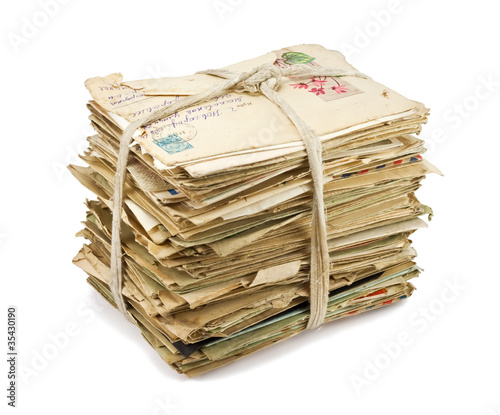 Foto: Stack of the old letters Stack of the old letters