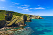 Photo: Cliff at Cornish coast near Port Issac, Cornwall, England Cliff at Cornish coast near Port Issac, Cornwall, England