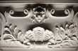 Frieze - detail from an old house in Sofia at night