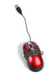 Red computer mouse