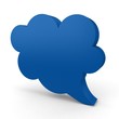 3d colorful text bubble
