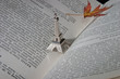 Photo: Book with leaf and eifel sculpture Book with leaf and eifel sculpture