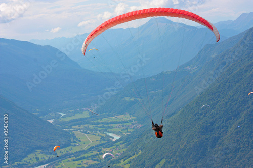 Photo: Paraglliding in Tolmin. Slovenia Paraglliding in Tolmin. Slovenia