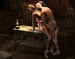 Mann und Frau in erotischer Pose