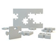 A blank wall against a white isolated background