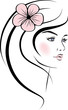 beauty woman face. design elements. beauty woman face. design elements.