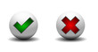 Icon Kugel 3D  zustimmen ablehnen