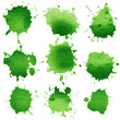 Set of watercolor blobs
