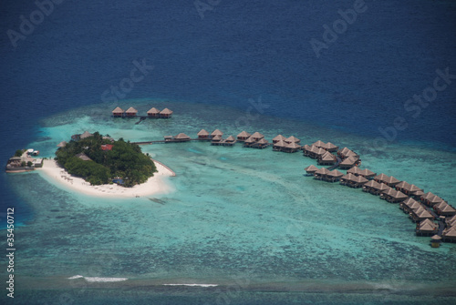Foto: Malediven Trauminsel Wasserbungalow Malediven Trauminsel Wasserbungalow