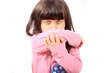 Photo: Sick child sneezing Sick child sneezing