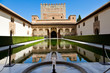 Alhambra de Granada. Patio de Arrayanes y Torre de Comares Alhambra de Granada. Patio de Arrayanes y Torre de Comares