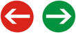 Rot & Grüner Pfeil - Links, Rechts Rot & Grüner Pfeil - Links, Rechts