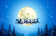 Santa Into the Winter Christmas Night