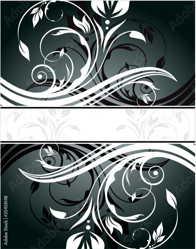 Vector: floral abstraction for design floral abstraction for design