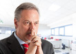 Thoughtful businessman